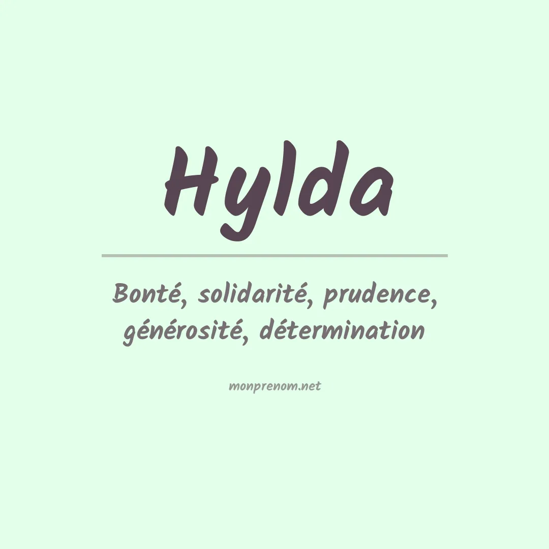 Signification du Prénom Hylda