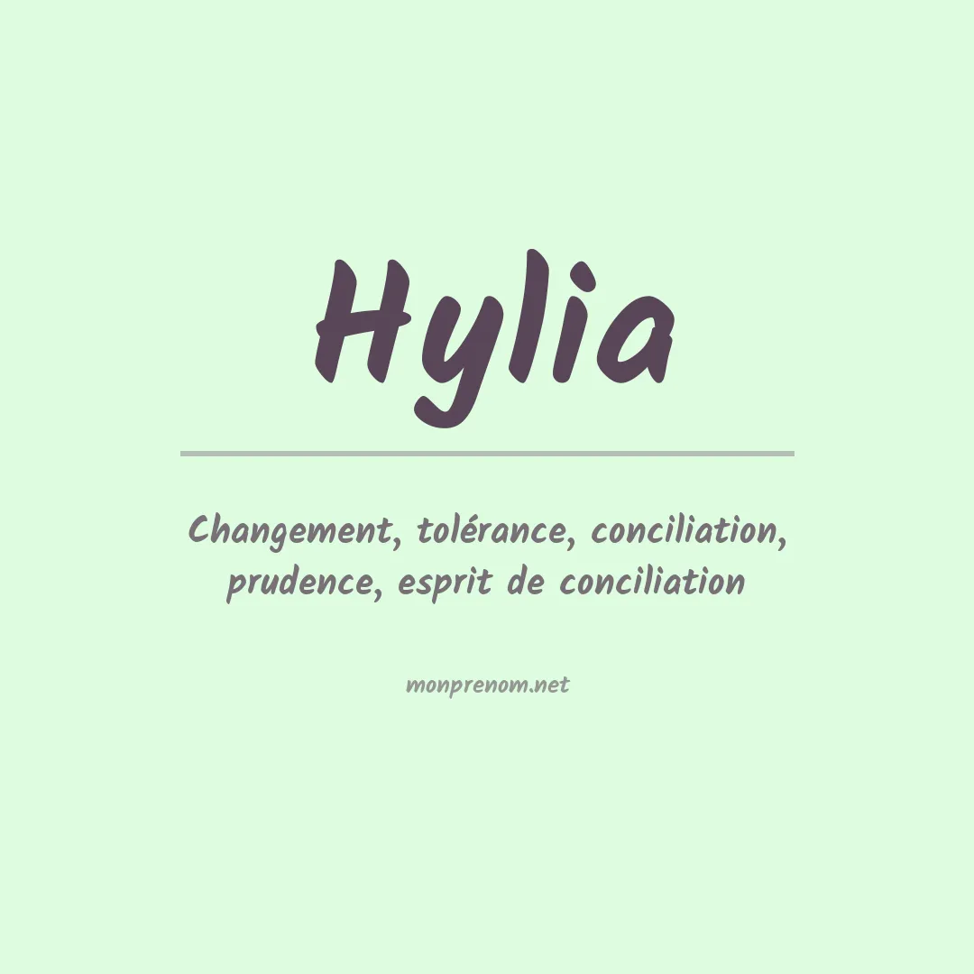 Signification du Prénom Hylia Signification du Prénom Hylia