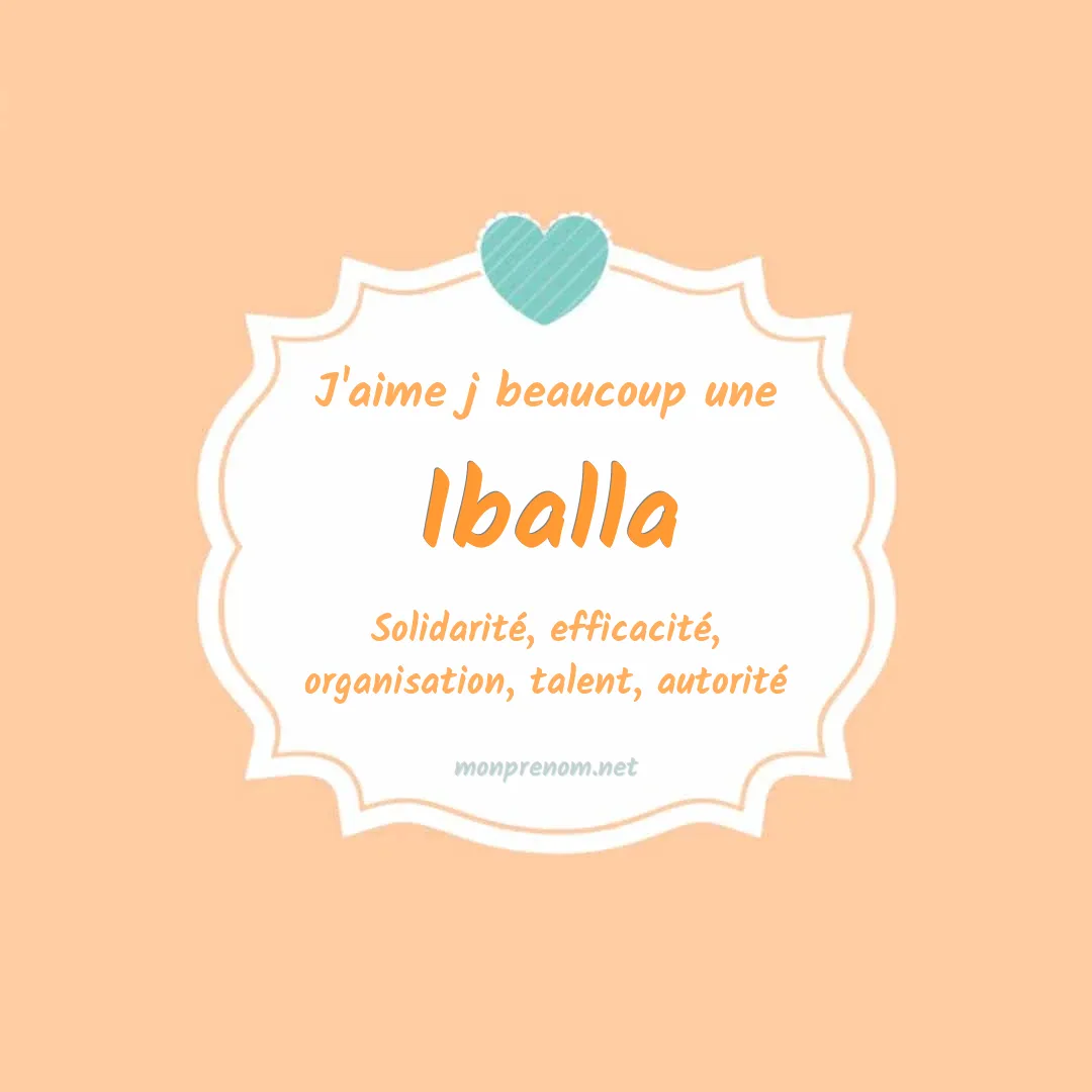 j'aime beaucoup Iballa