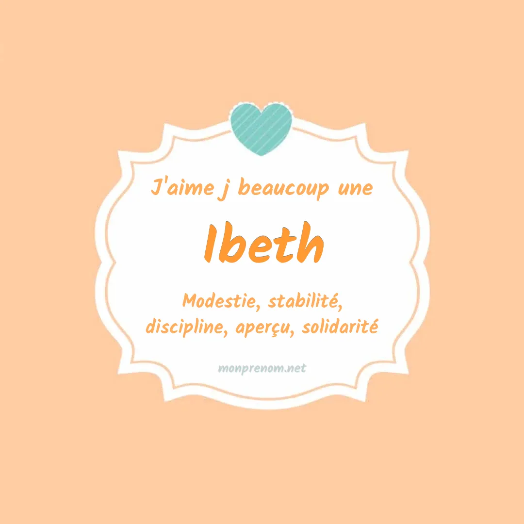 j'aime beaucoup Ibeth
