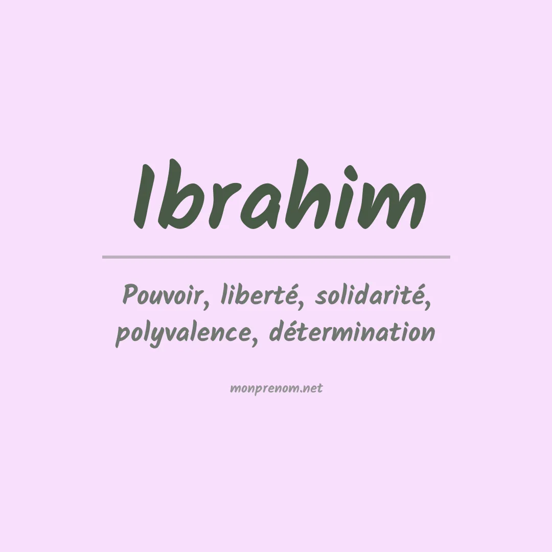 Signification du Prénom Ibrahim