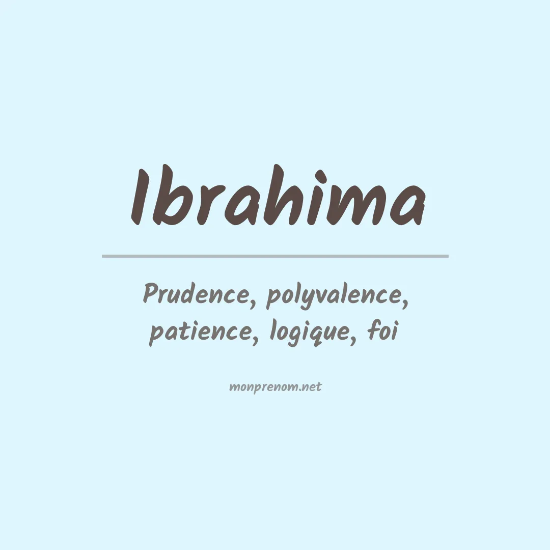 Signification du Prénom Ibrahima