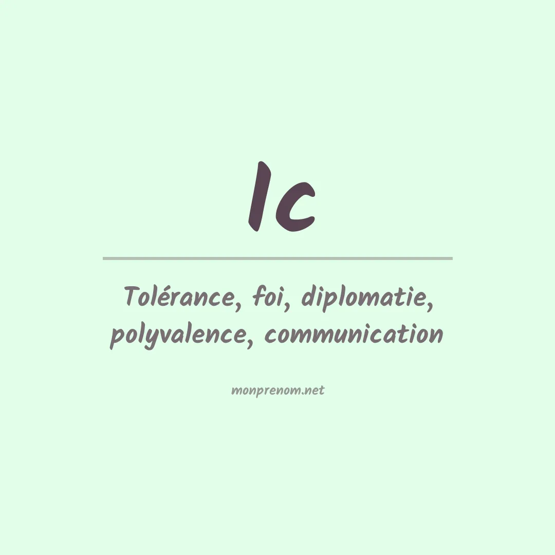 Signification du Prénom Ic Signification du Prénom Ic