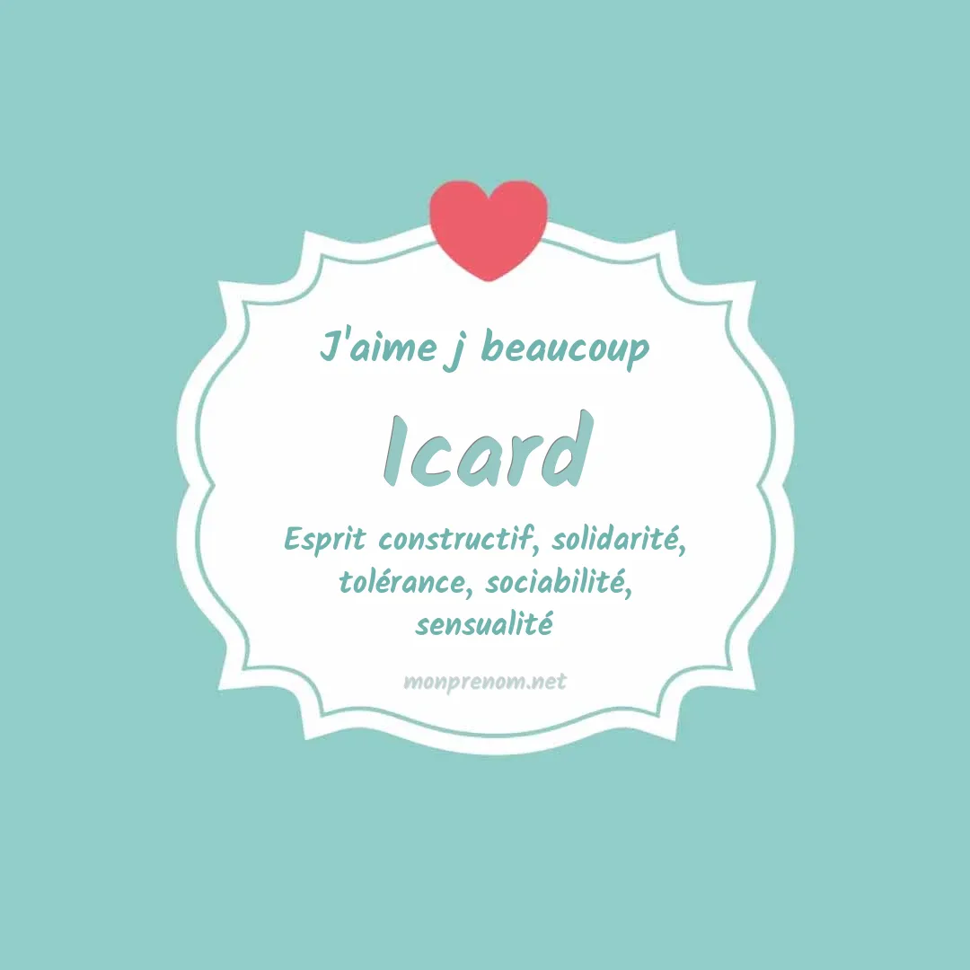 j'aime beaucoup Icard