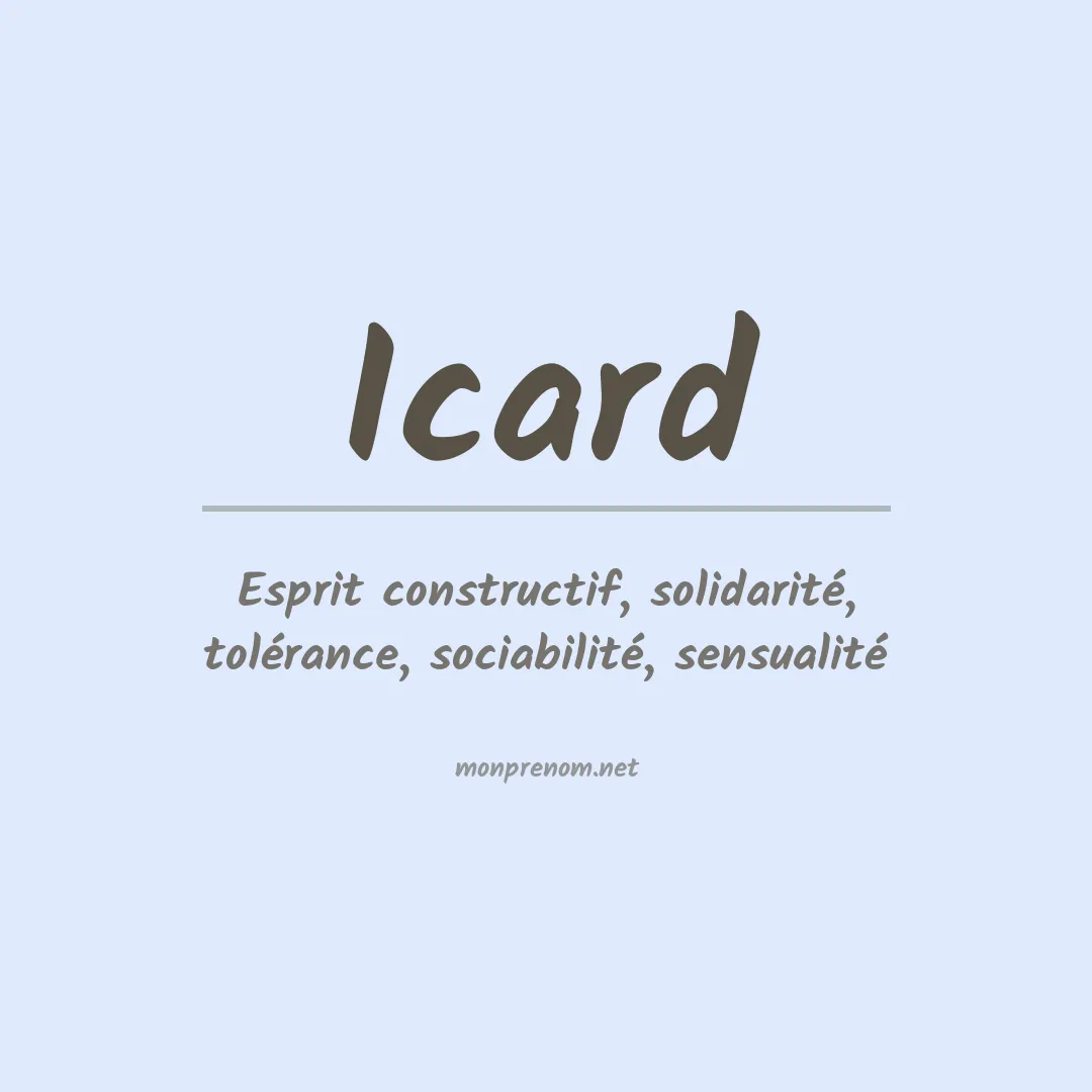 Signification du Prénom Icard