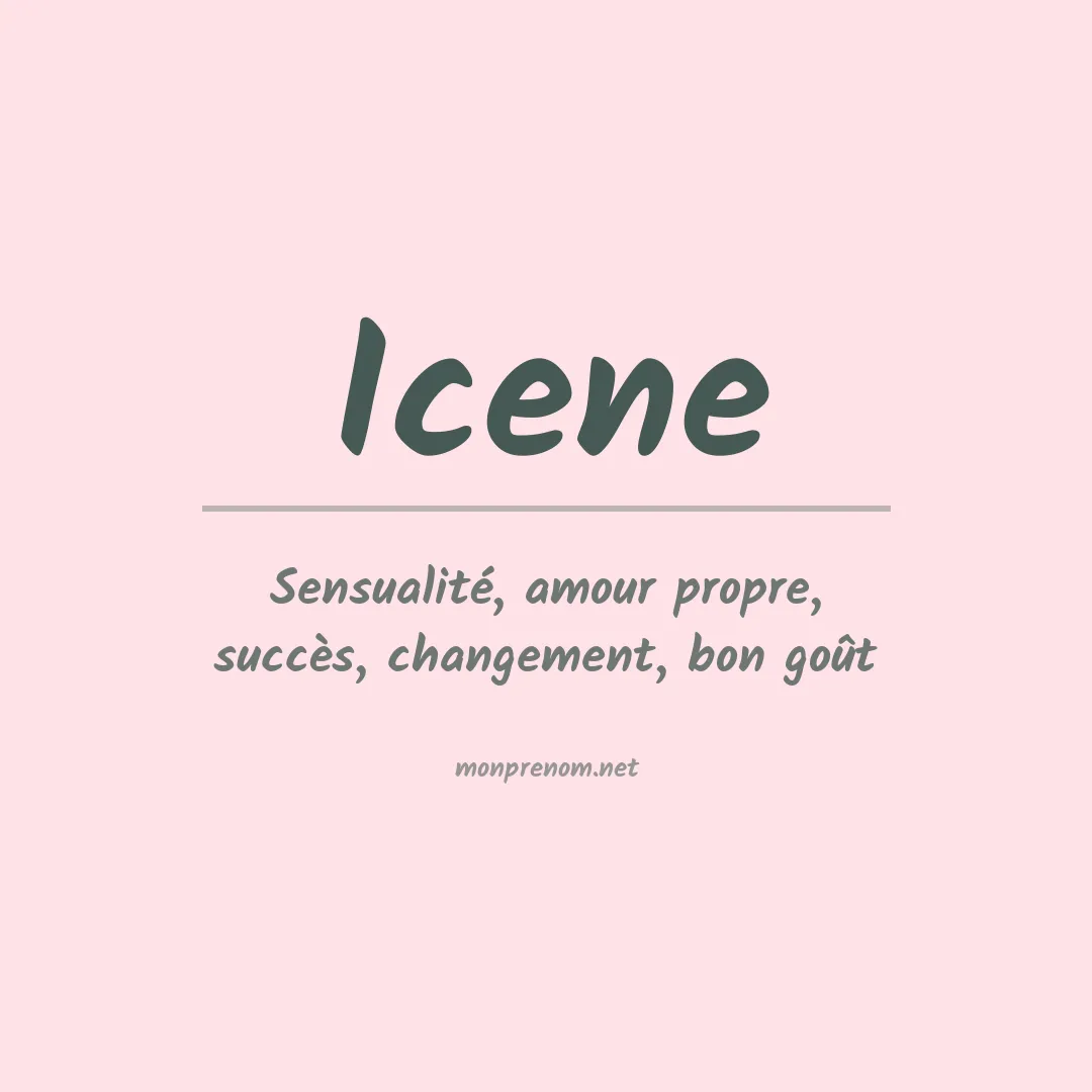 Signification du Prénom Icene Signification du Prénom Icene