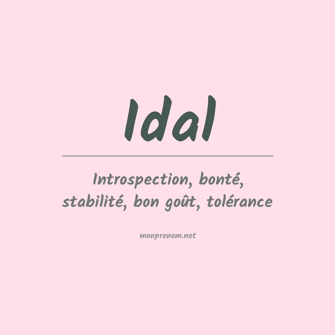 Signification du Prénom Idal Signification du Prénom Idal