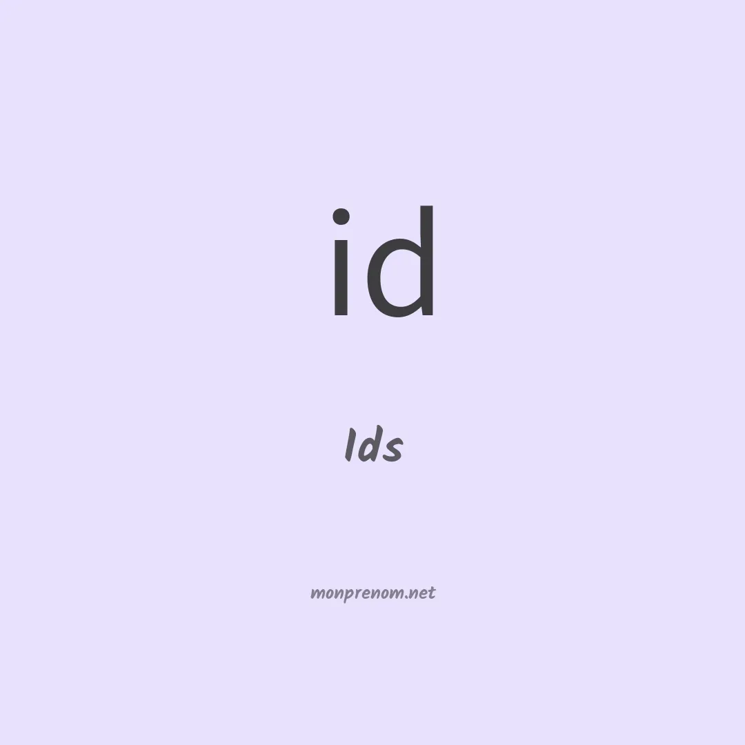 Ids en chino