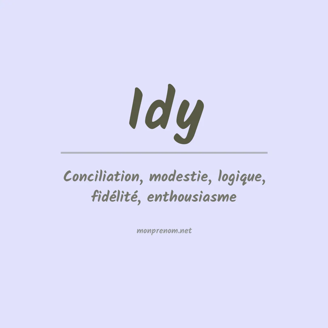 PrénomIdy
