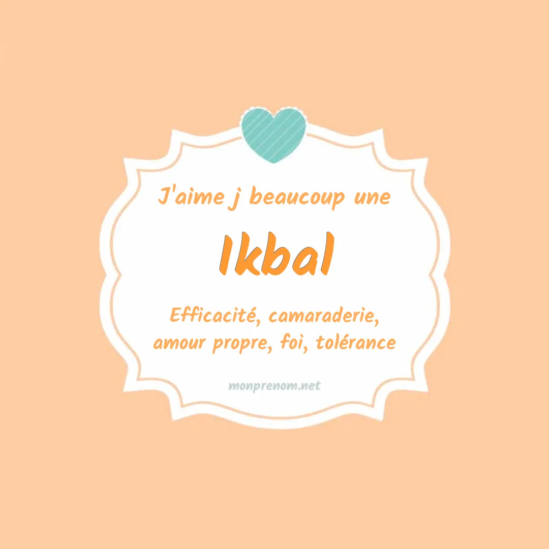 j'aime beaucoup Ikbal