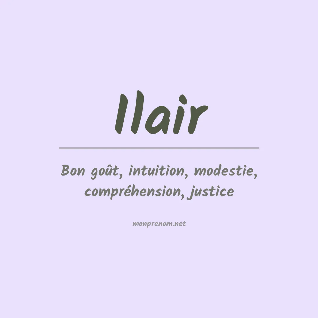 Signification du Prénom Ilair