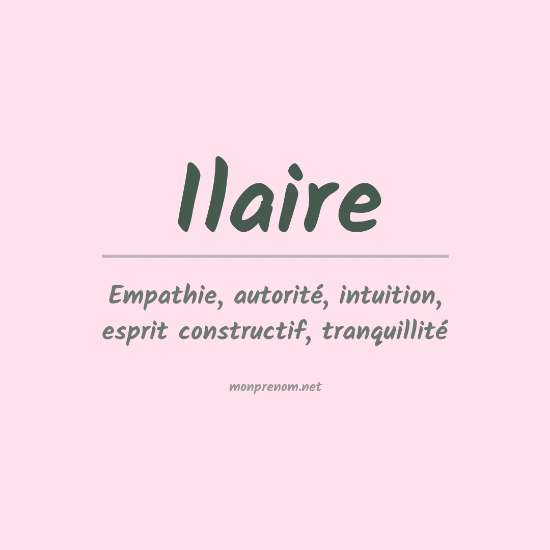 Signification du Prénom Ilaire Signification du Prénom Ilaire