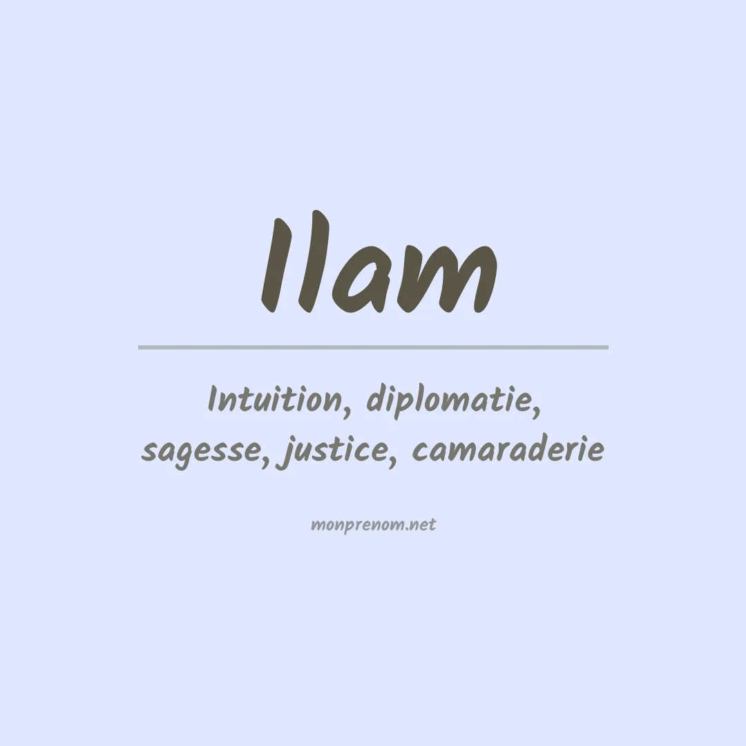 Signification du Prénom Ilam