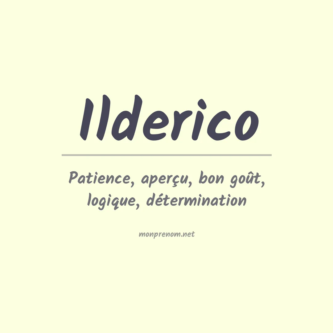 Signification du Prénom Ilderico