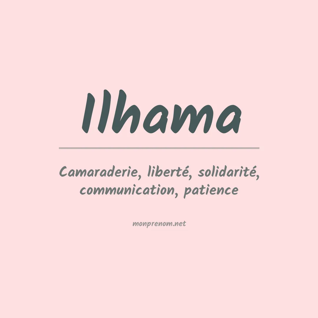 Signification du Prénom Ilhama