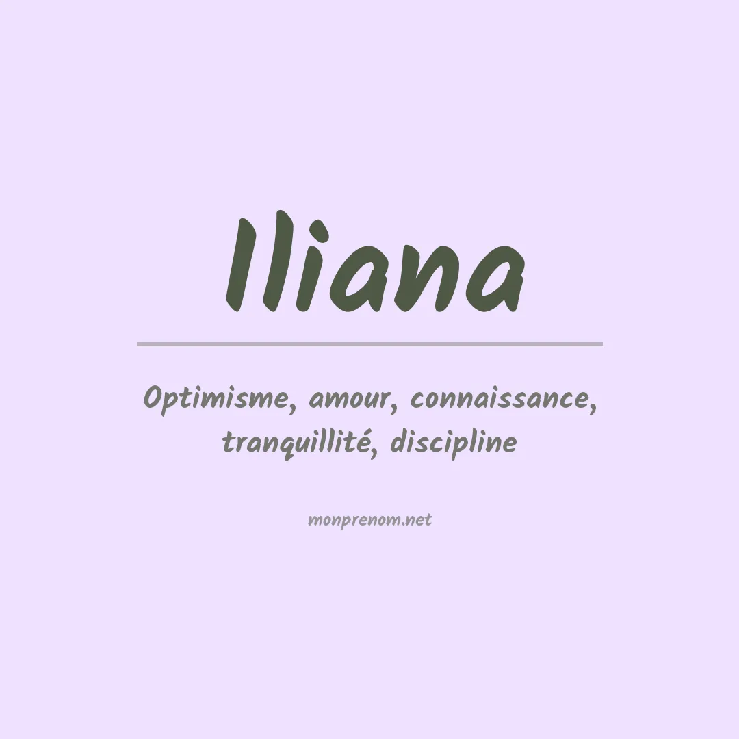 Signification du Prénom Iliana