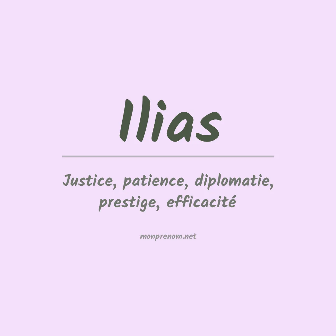 Signification du Prénom Ilias