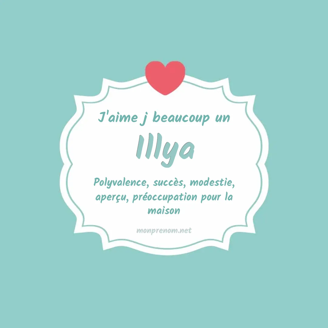 j'aime beaucoup Illya