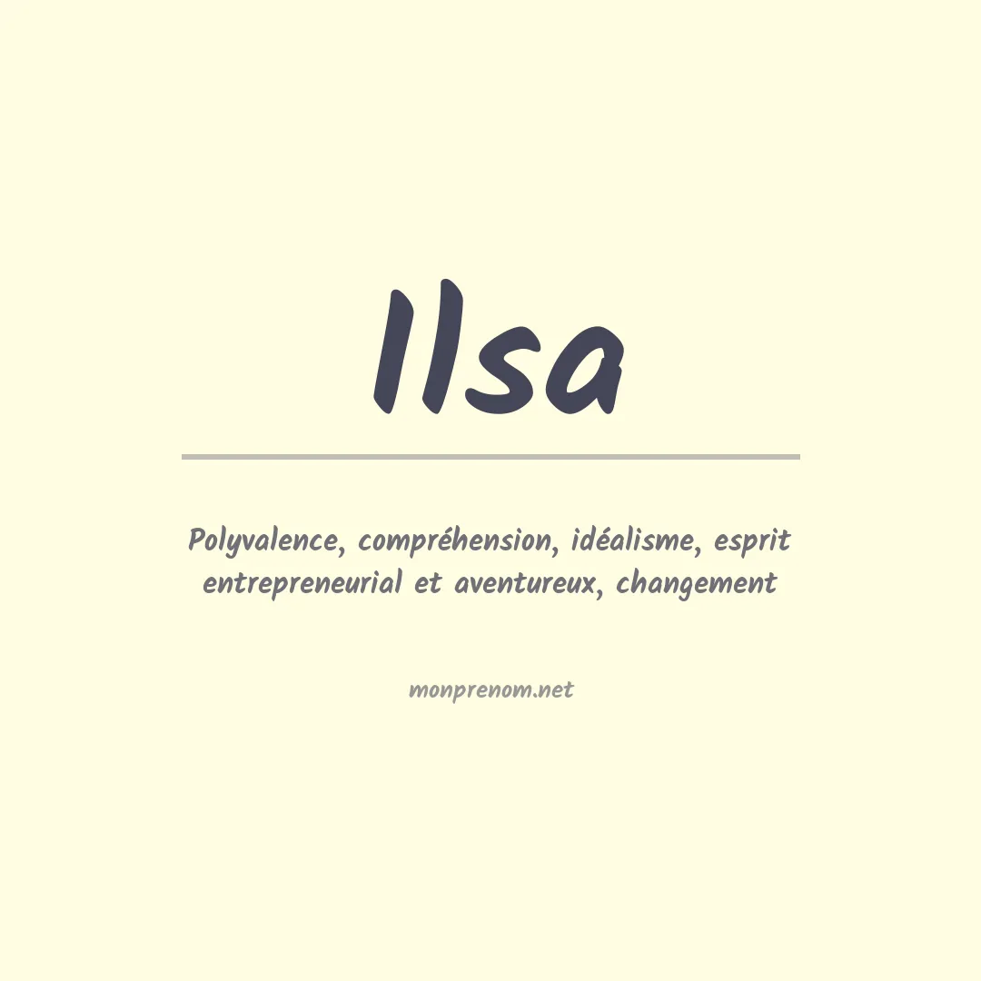 Signification du Prénom Ilsa
