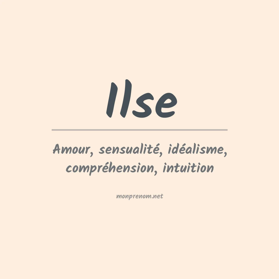 Signification du Prénom Ilse