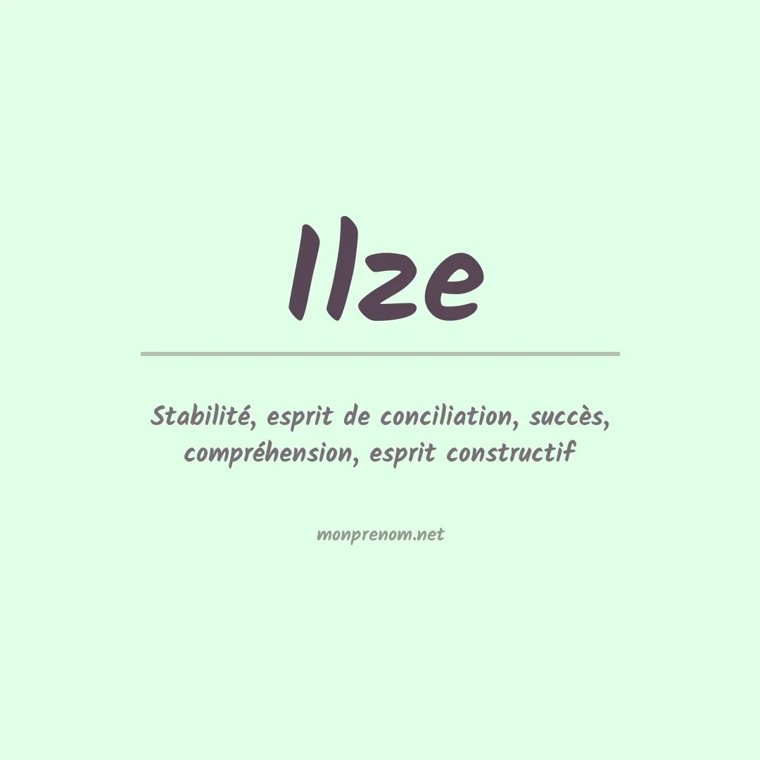 Signification du Prénom Ilze