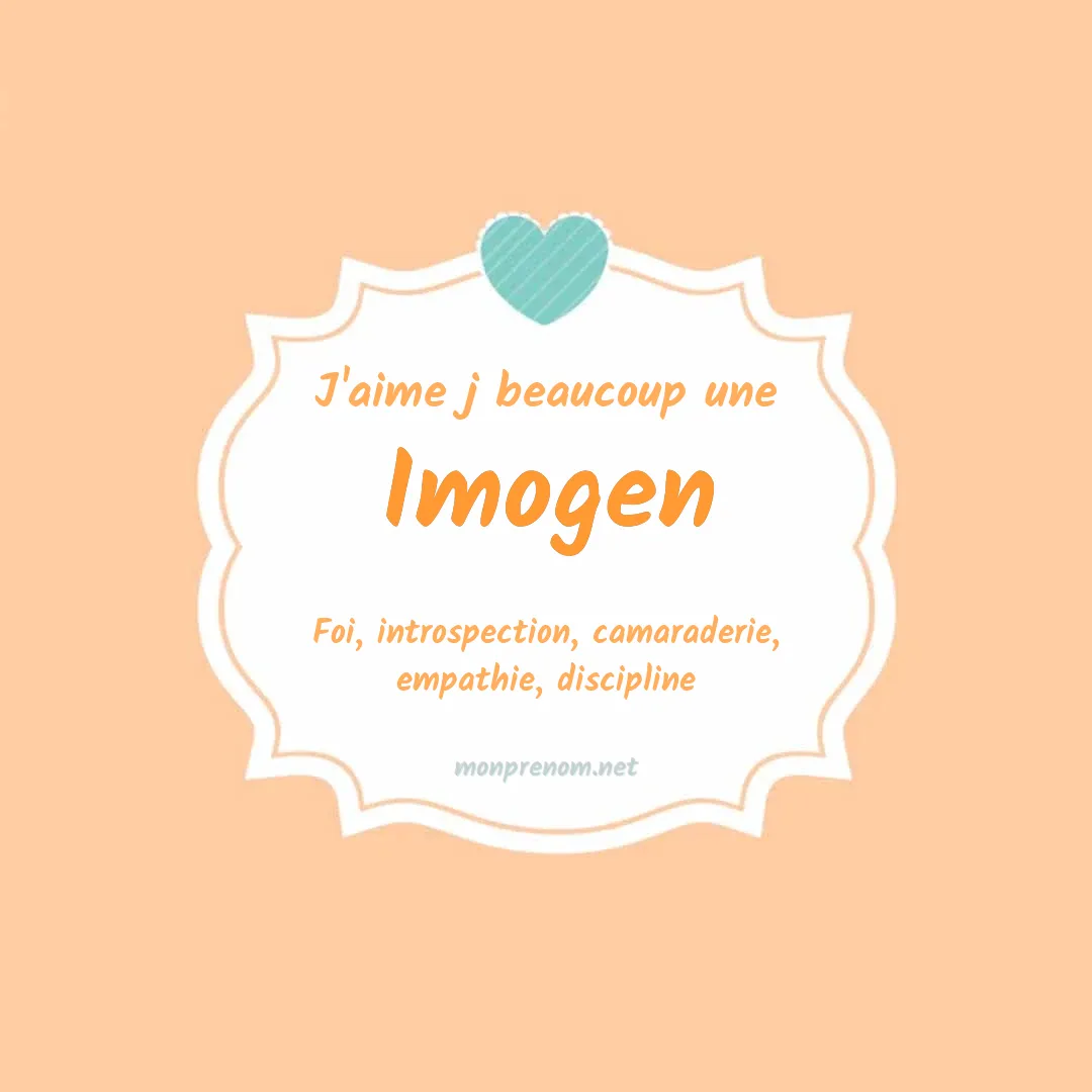 j'aime beaucoup Imogen