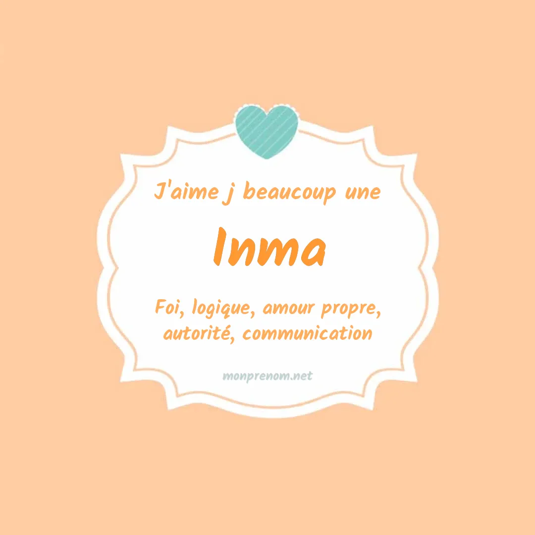 j'aime beaucoup Inma