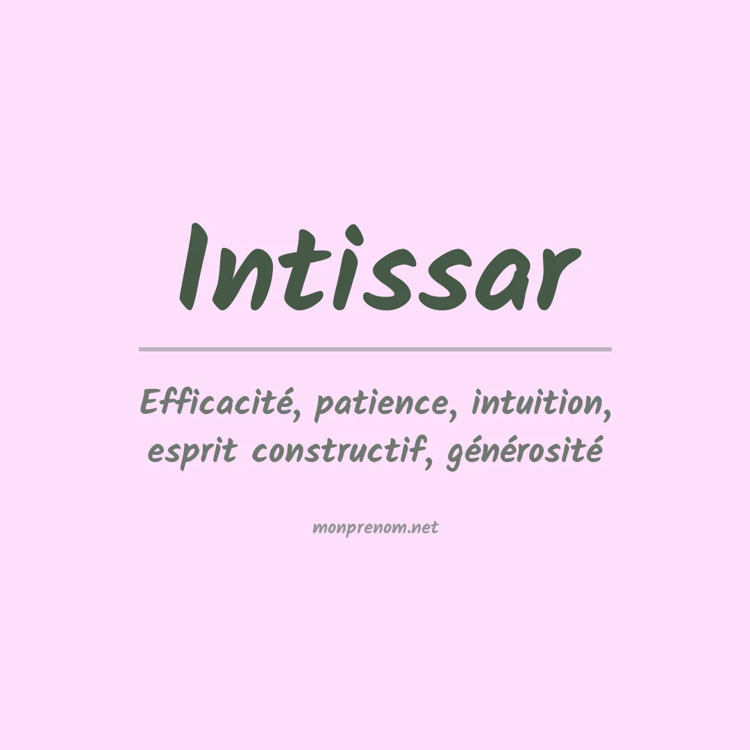 Signification du Prénom Intissar Signification du Prénom Intissar