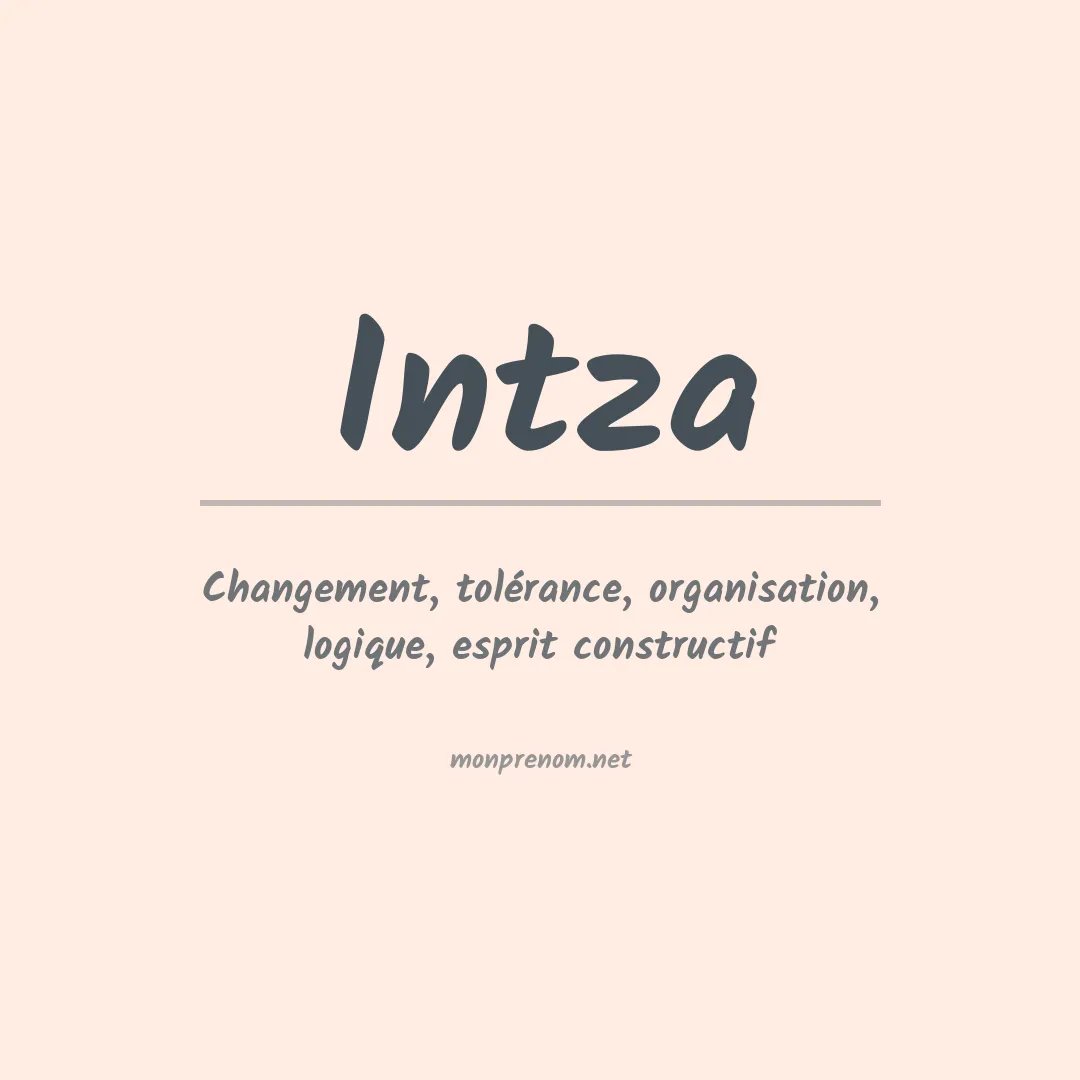 Signification du Prénom Intza Signification du Prénom Intza