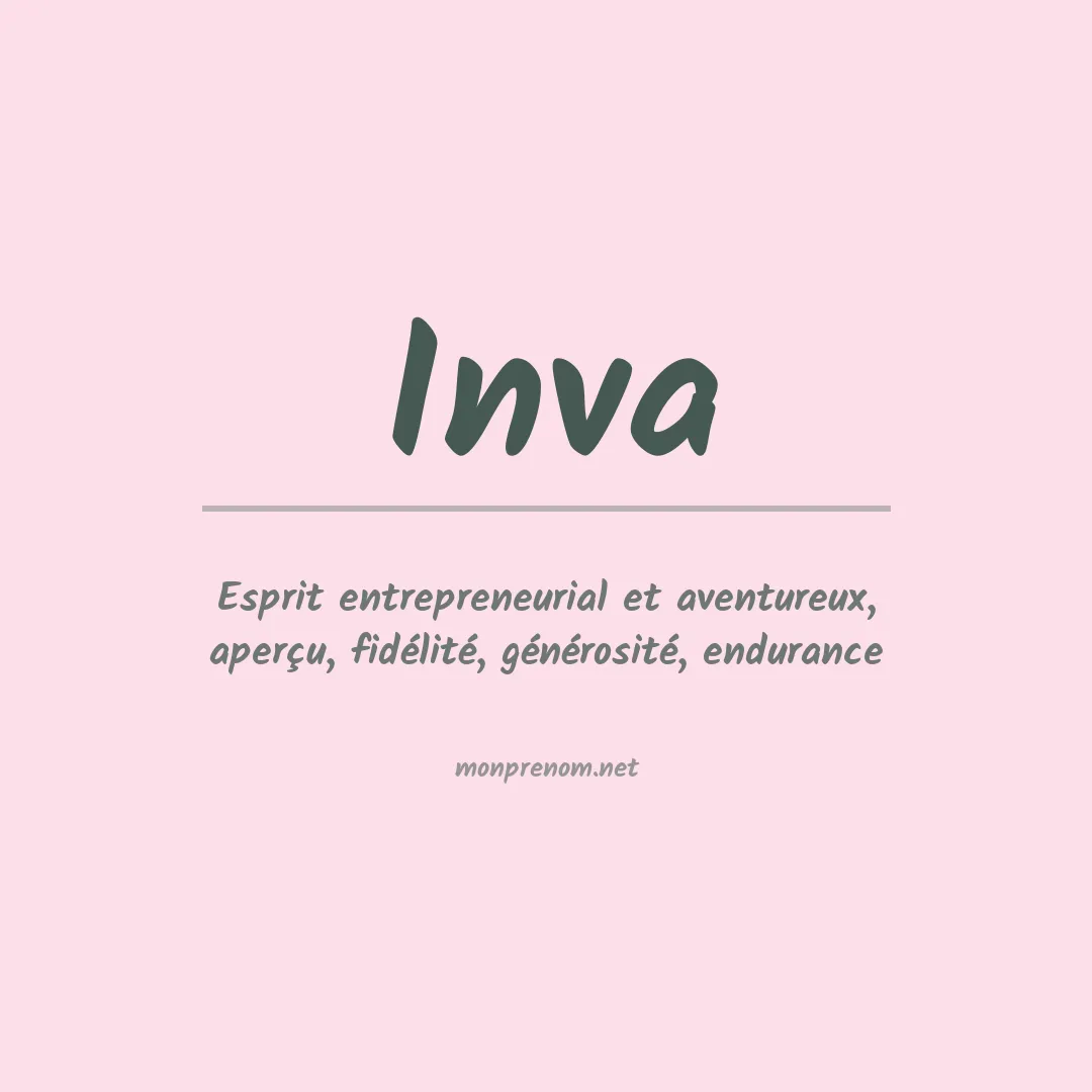 Signification du Prénom Inva
