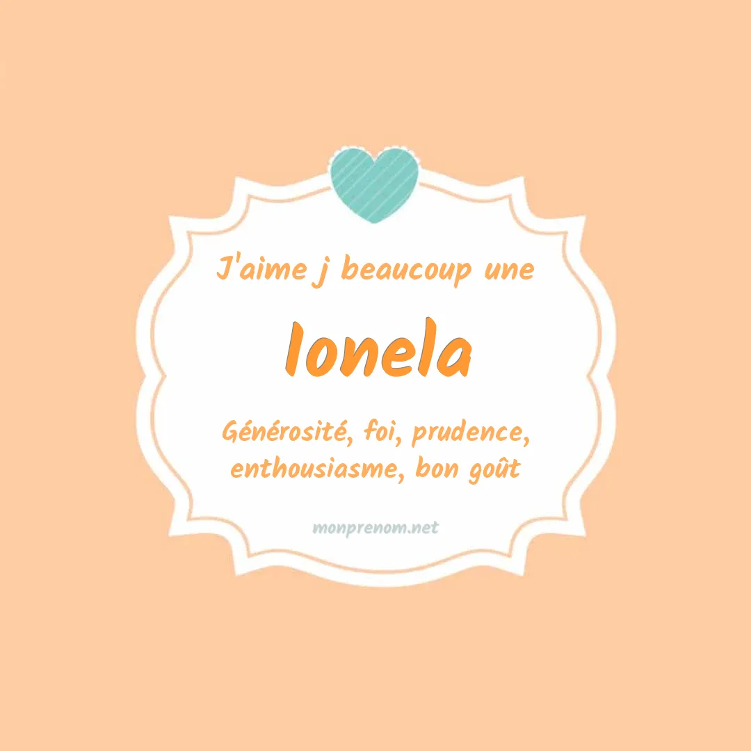 j'aime beaucoup Ionela