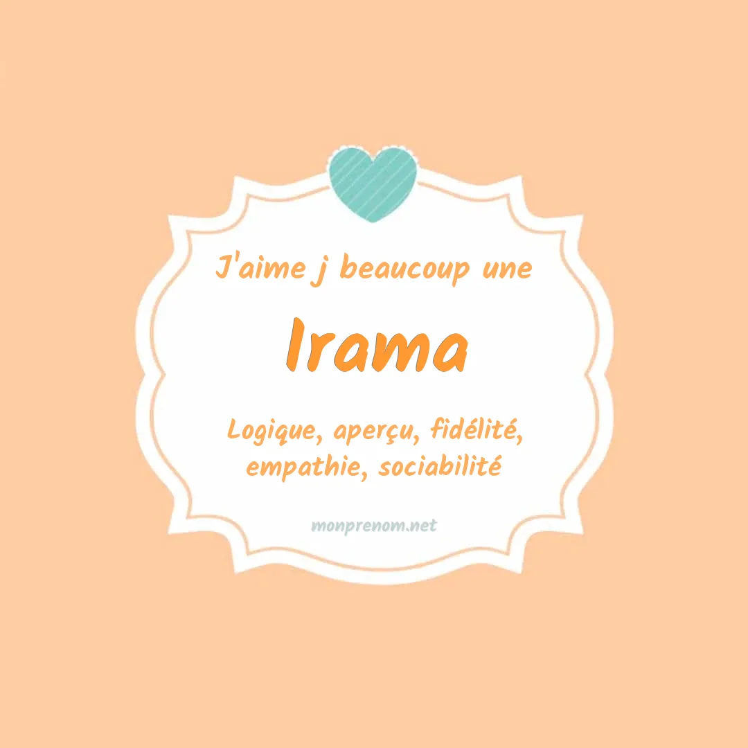 j'aime beaucoup Irama