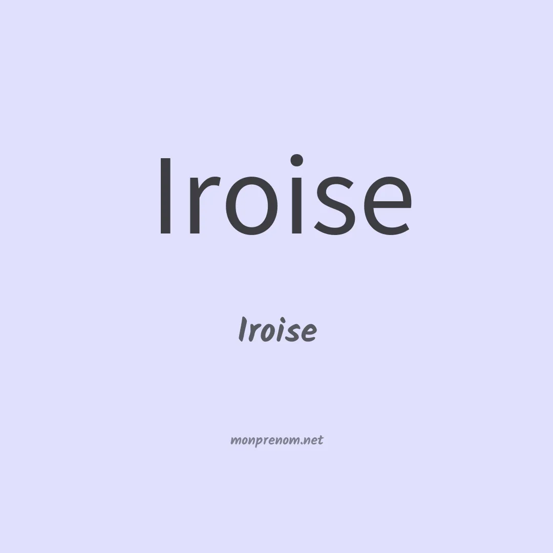Iroise en chino