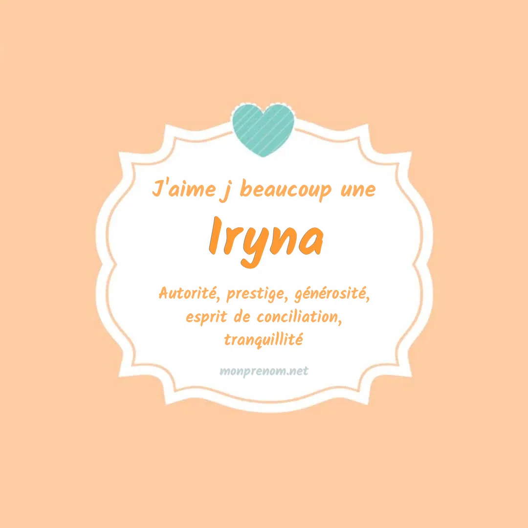 j'aime beaucoup Iryna