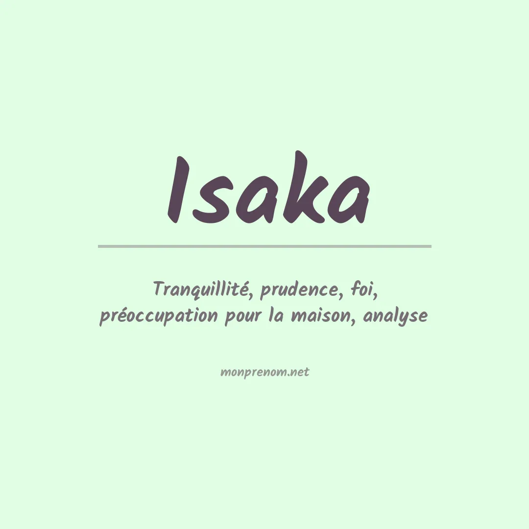 Signification du Prénom Isaka Signification du Prénom Isaka