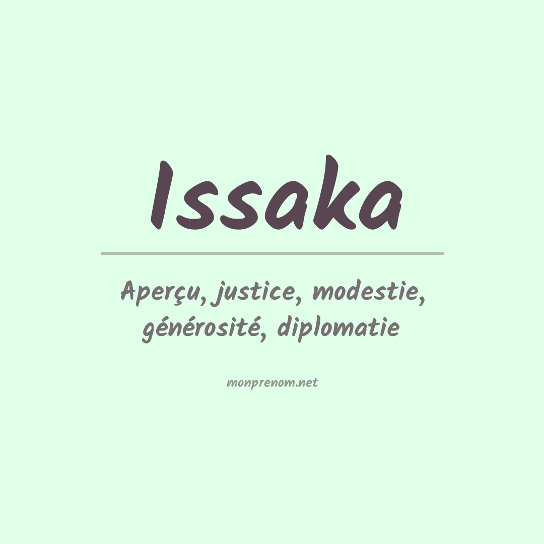 Signification du Prénom Issaka