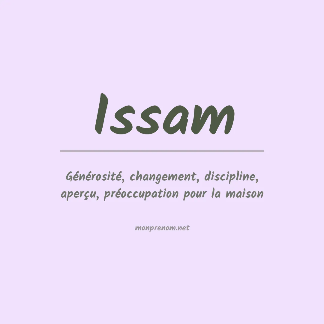 Signification du Prénom Issam