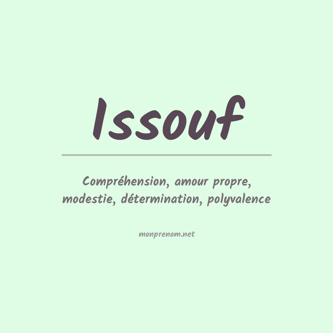 Signification du Prénom Issouf Signification du Prénom Issouf