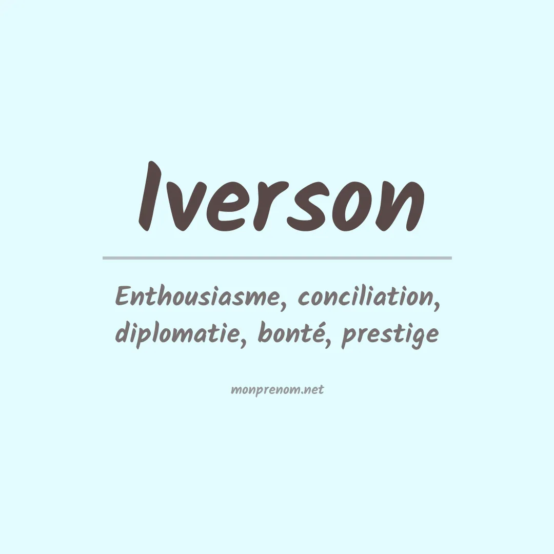 Signification du Prénom Iverson