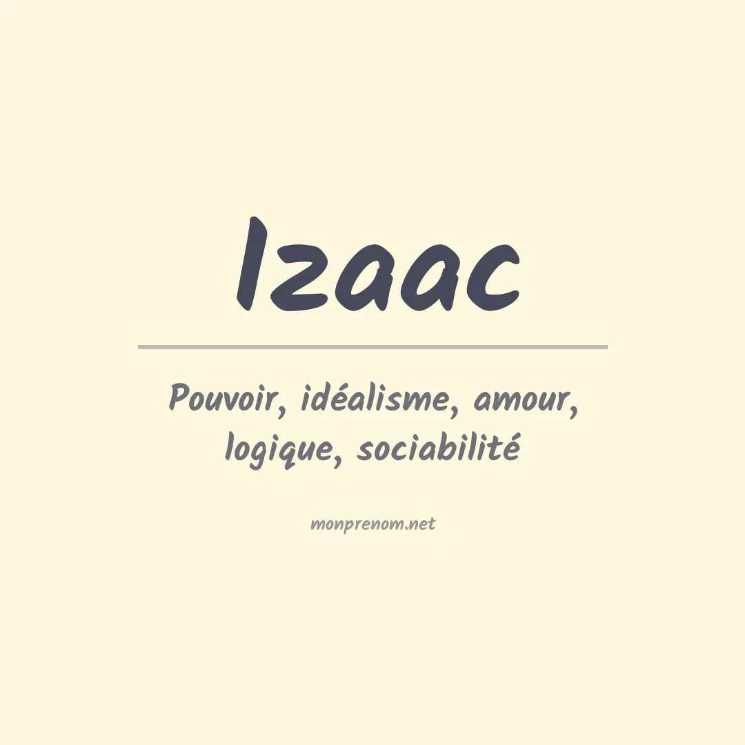 Signification du Prénom Izaac