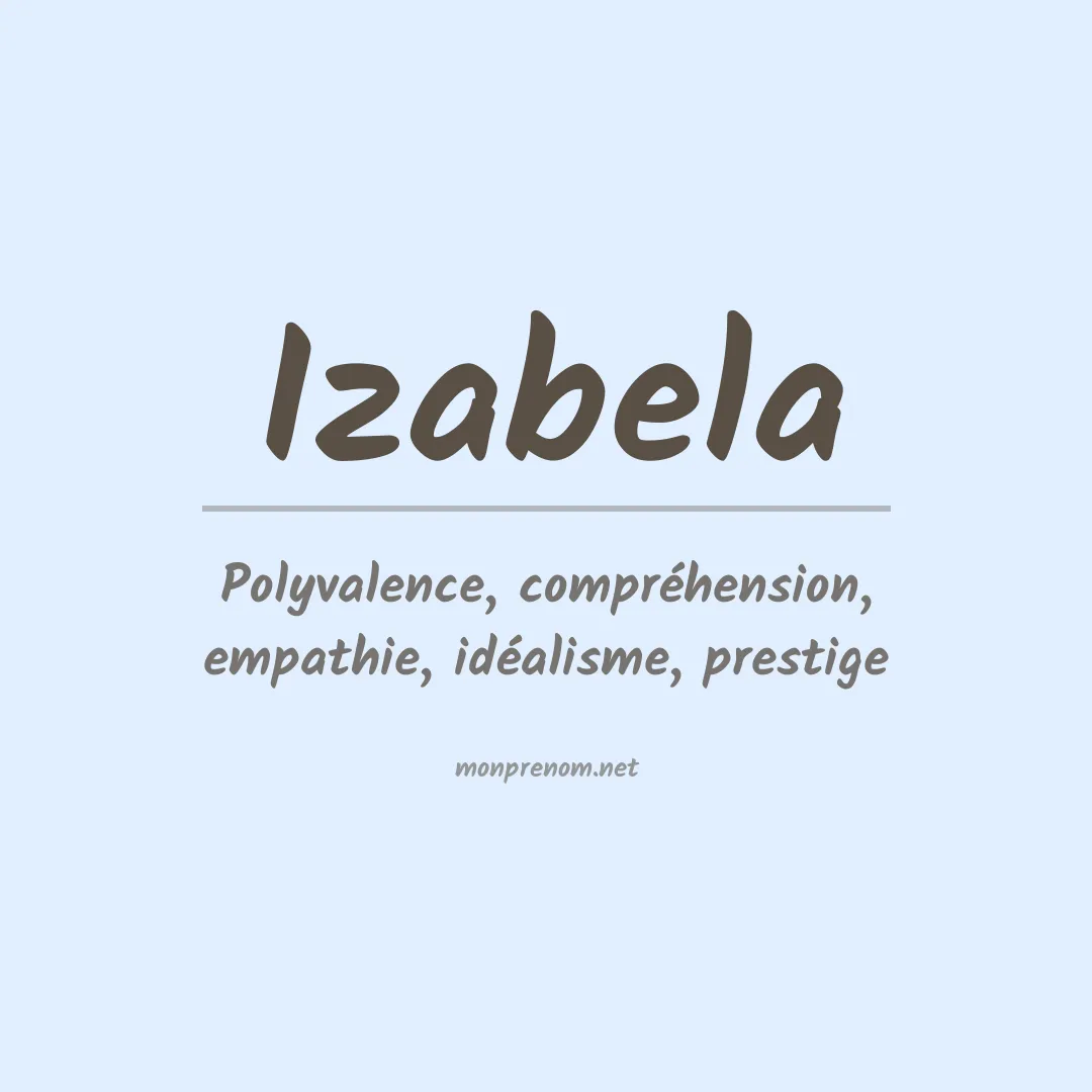 Signification du Prénom Izabela