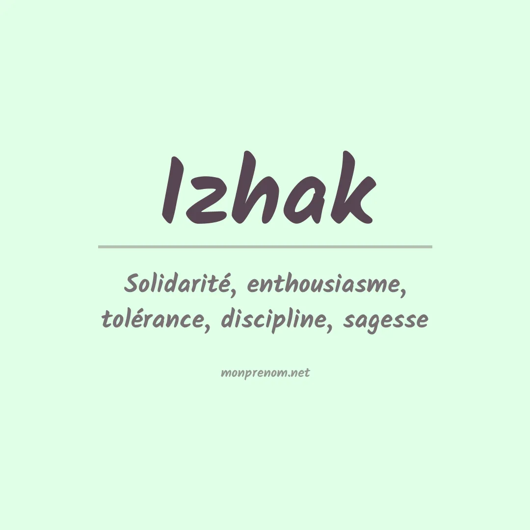 Signification du Prénom Izhak Signification du Prénom Izhak