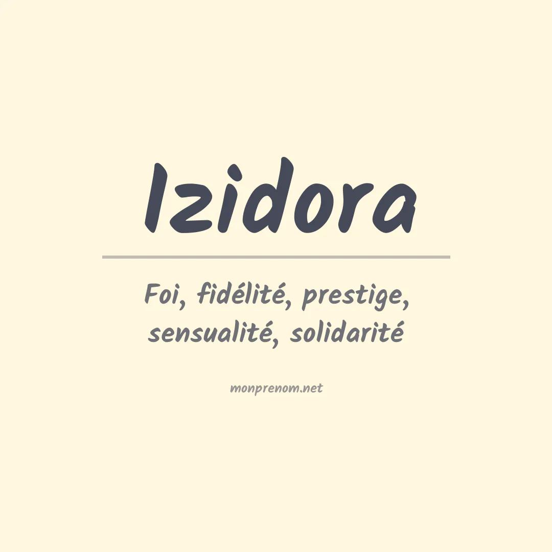 Signification du Prénom Izidora