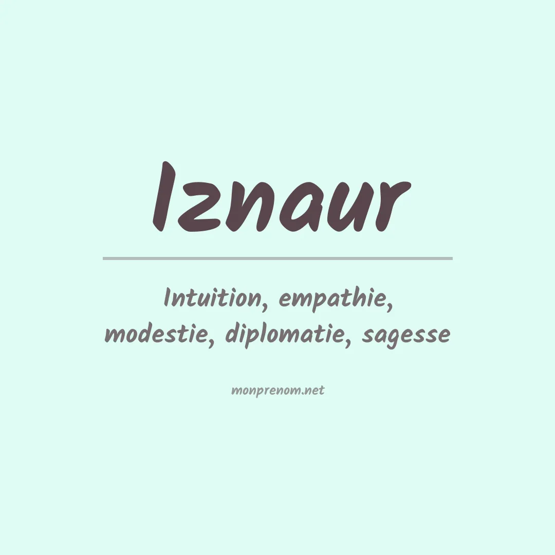 Signification du Prénom Iznaur Signification du Prénom Iznaur