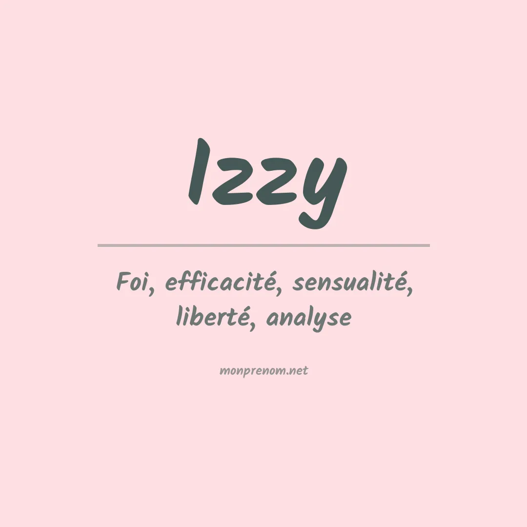 Signification du Prénom Izzy Signification du Prénom Izzy
