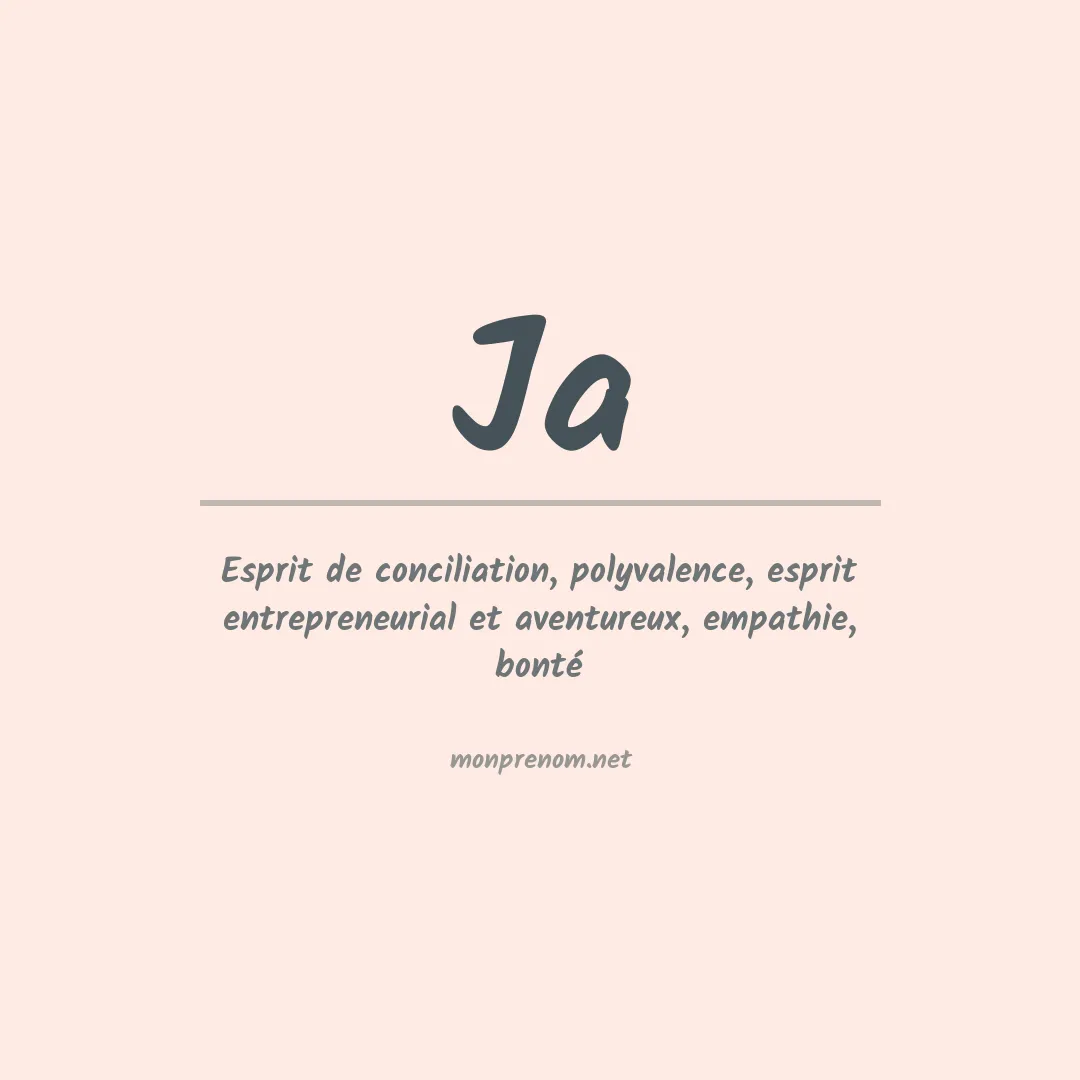 Signification du Prénom Ja Signification du Prénom Ja
