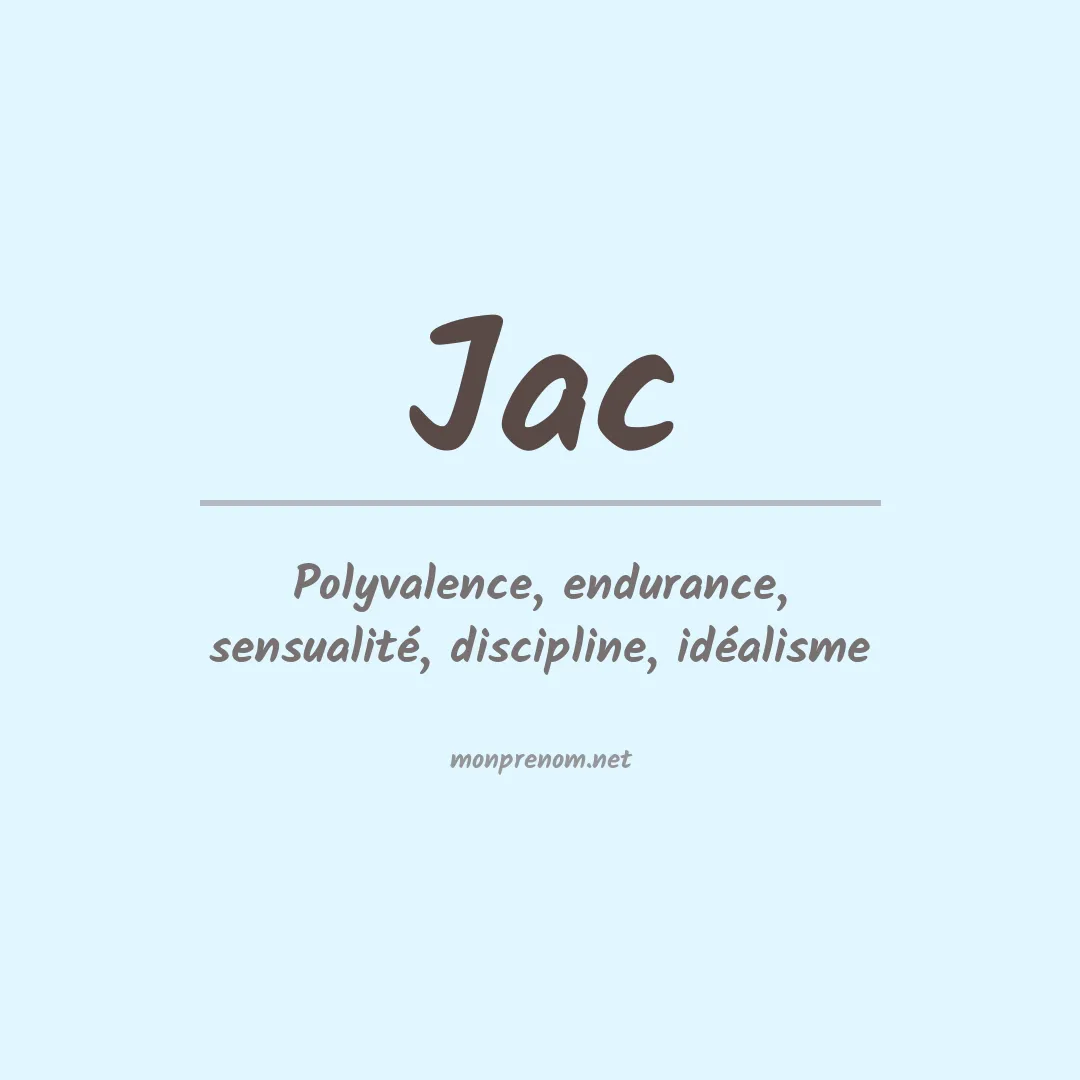 Signification du Prénom Jac Signification du Prénom Jac