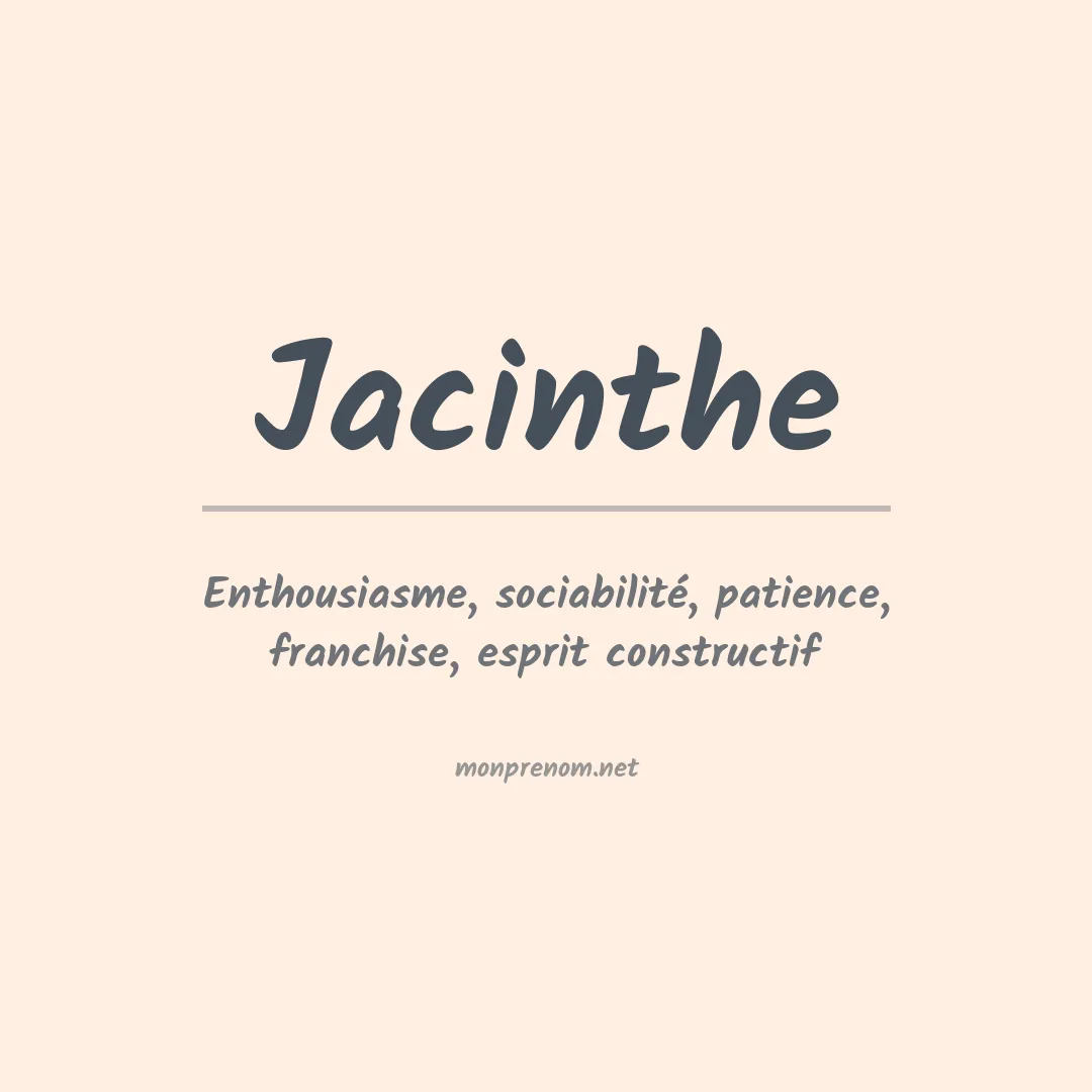 Signification du Prénom Jacinthe Signification du Prénom Jacinthe
