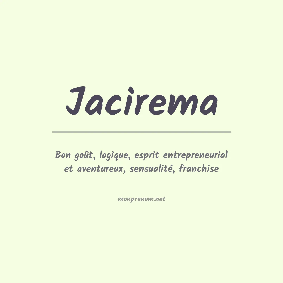 Signification du Prénom Jacirema
