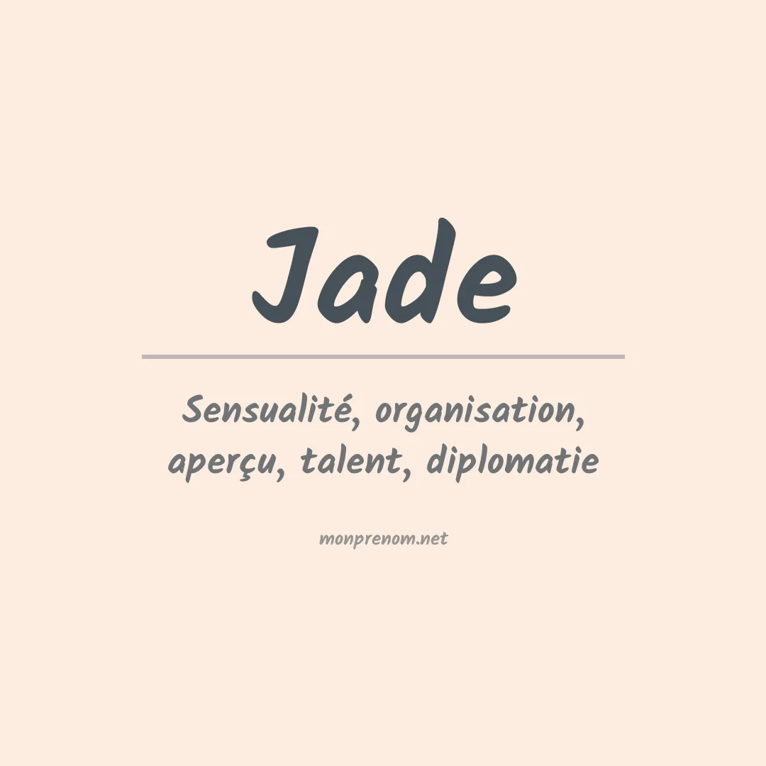 Signification du Prénom Jade